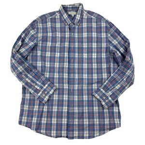 Crown & Ivy Multicolor Plaid Button Up Shirt Long Sleeve XL Cotton Stretch